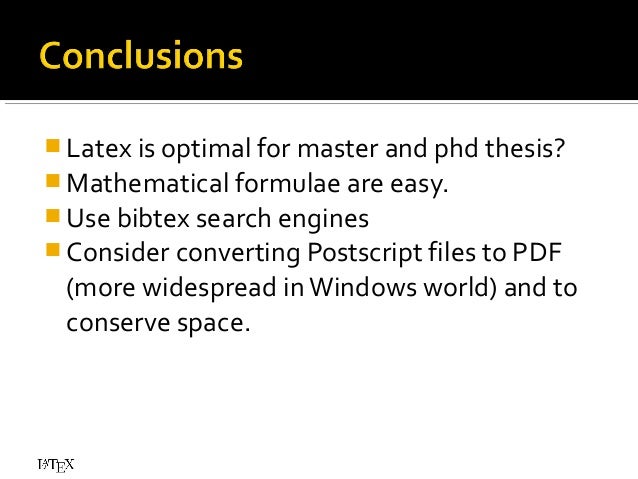 Latex bibtex phd thesis