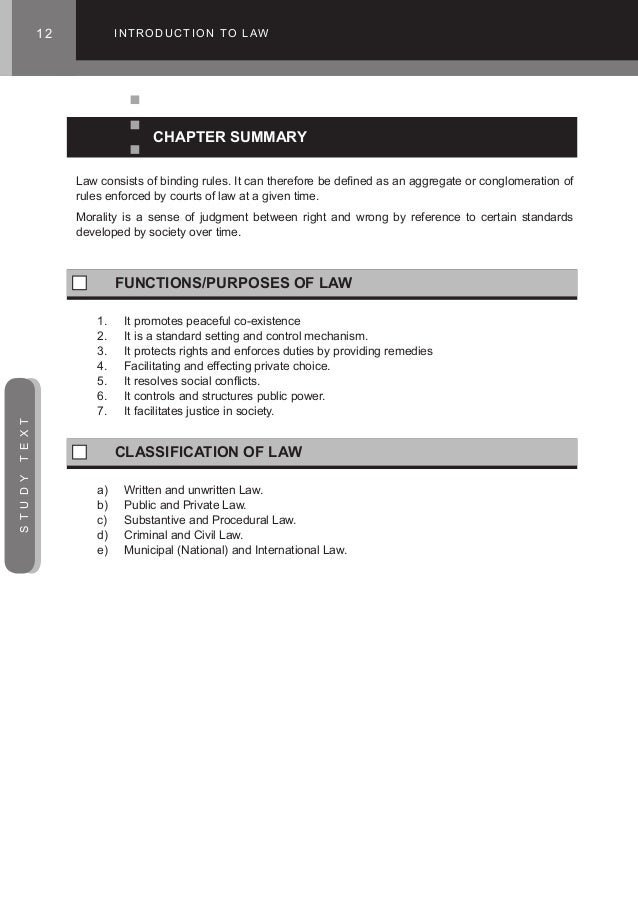 law Introduction to