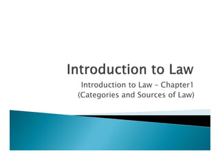 Introduction To Law
