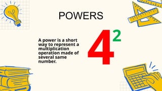 Understanding Powers and Exponent Form in Mathematics | PPTX