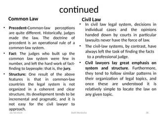 Precedent Features introduction to law lecture notes (Unit 1-7).pptx