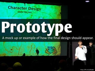 A mock up or example of how the final design should appear.
Prototype
https://flic.kr/p/8Sq8sr
 