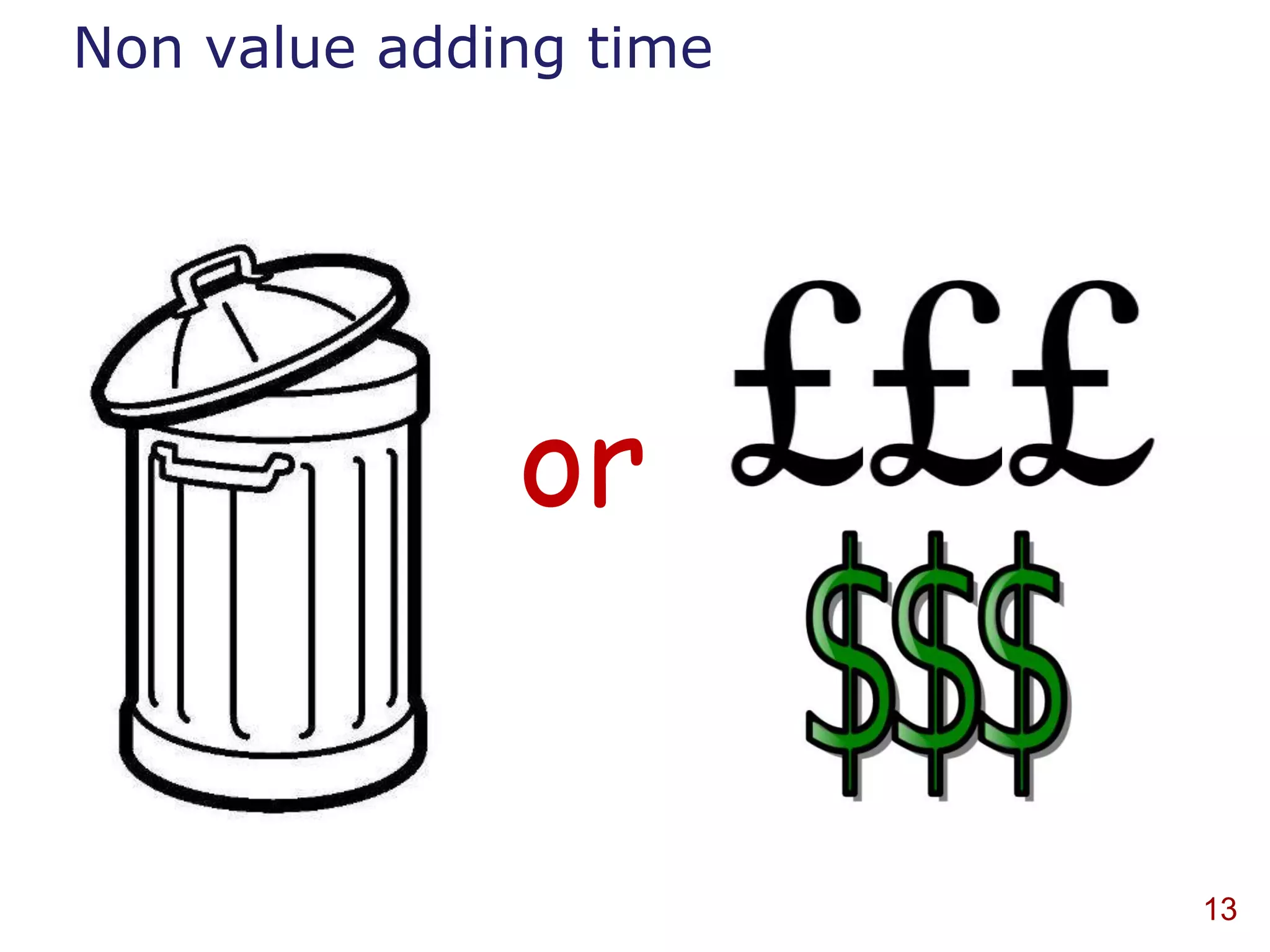 Non value adding time




              or


                        13
 