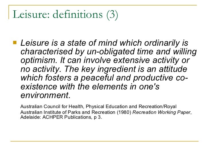 Introduction to leisure1