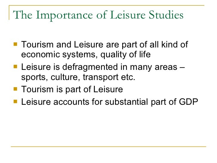 Introduction to leisure1