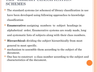Enumerative Classification Example Introduction to library cataloged systems | PPT