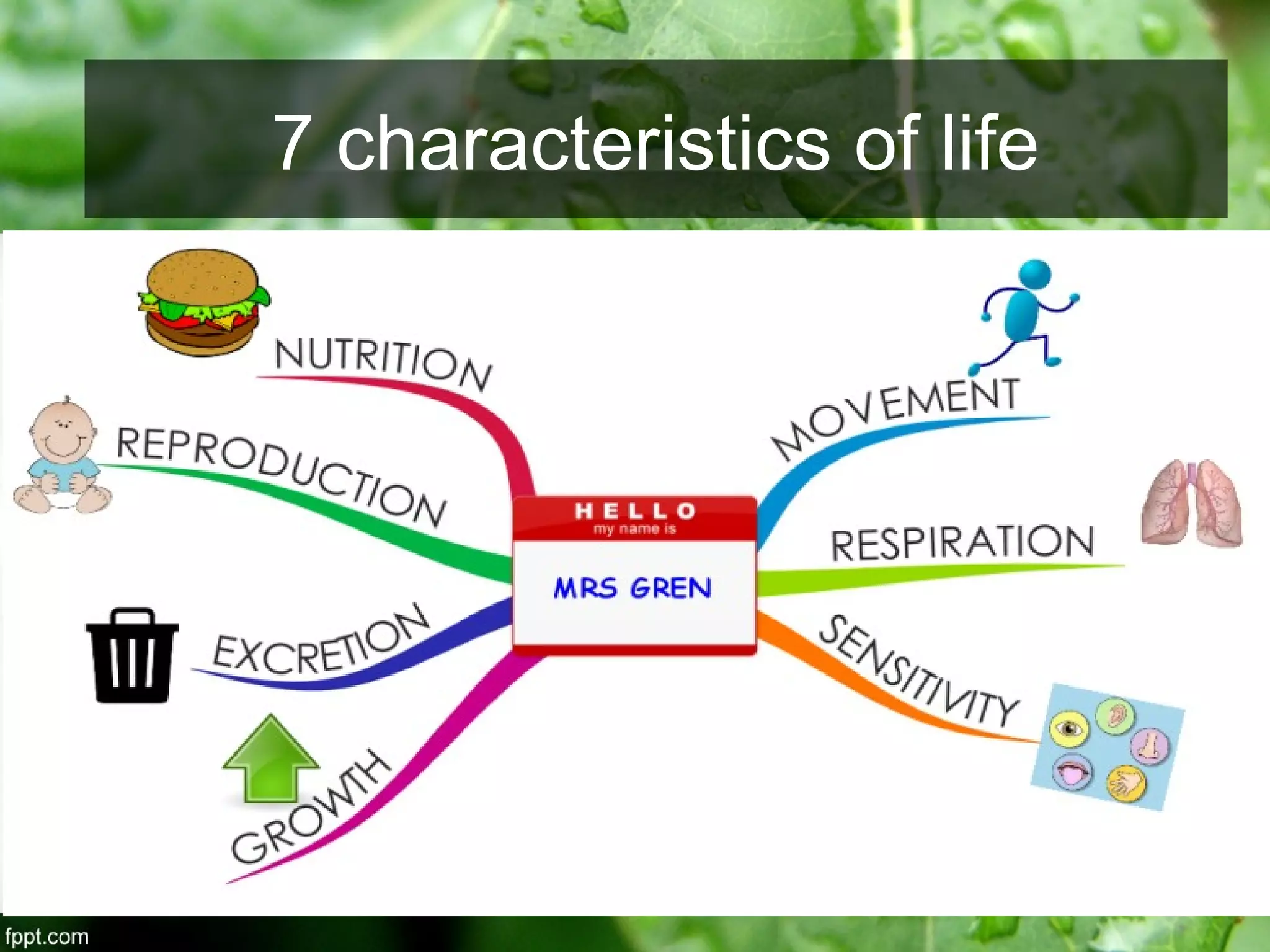 Tutorvista.com
7 characteristics of life
 