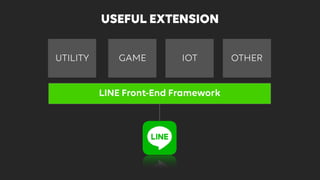 WEB
GAME
GAME IOT
LINE Front-End Framework
UTILITY OTHER
USEFUL EXTENSION
 