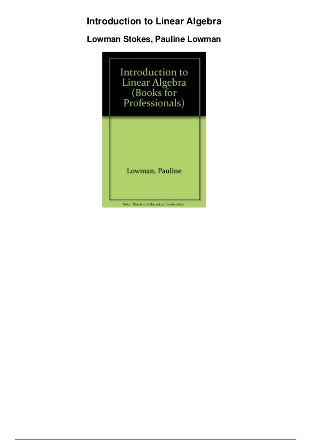 introduction to linear algebra pdf download