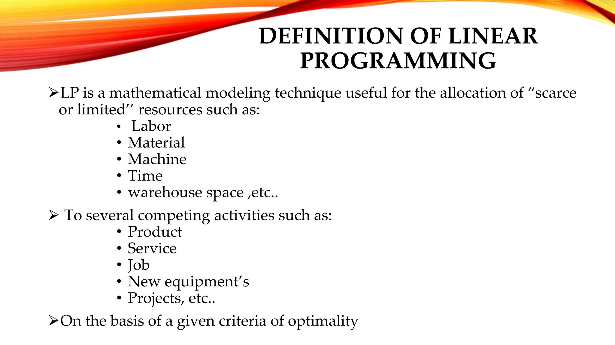 Introduction to Linear programing.ORpptx | PPT