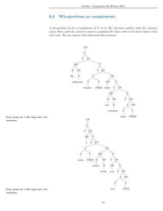 Structure With Object Complement Using Want Introduction to linguistics | PDF