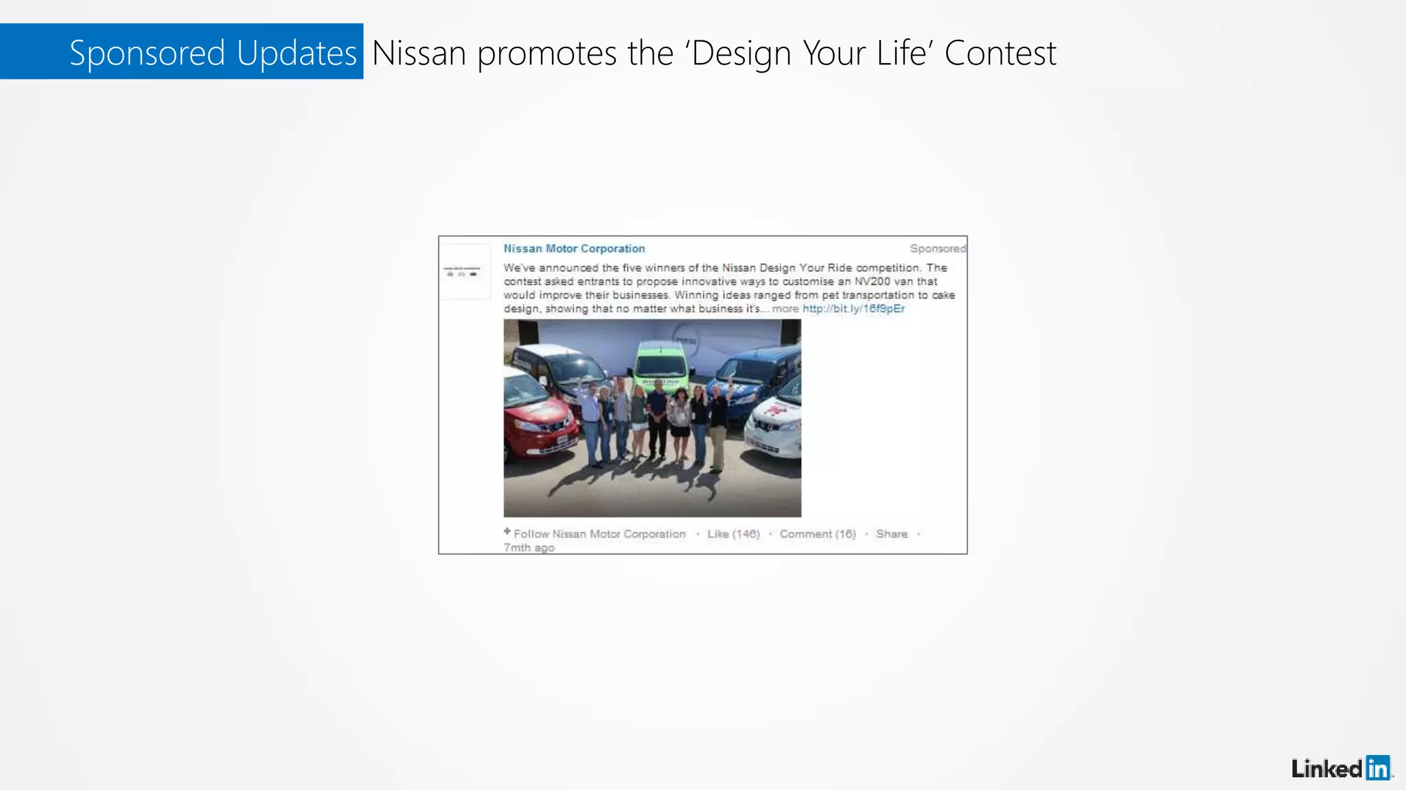 Sponsored Updates Nissan promotes the ‘Design Your Life’ Contest
 