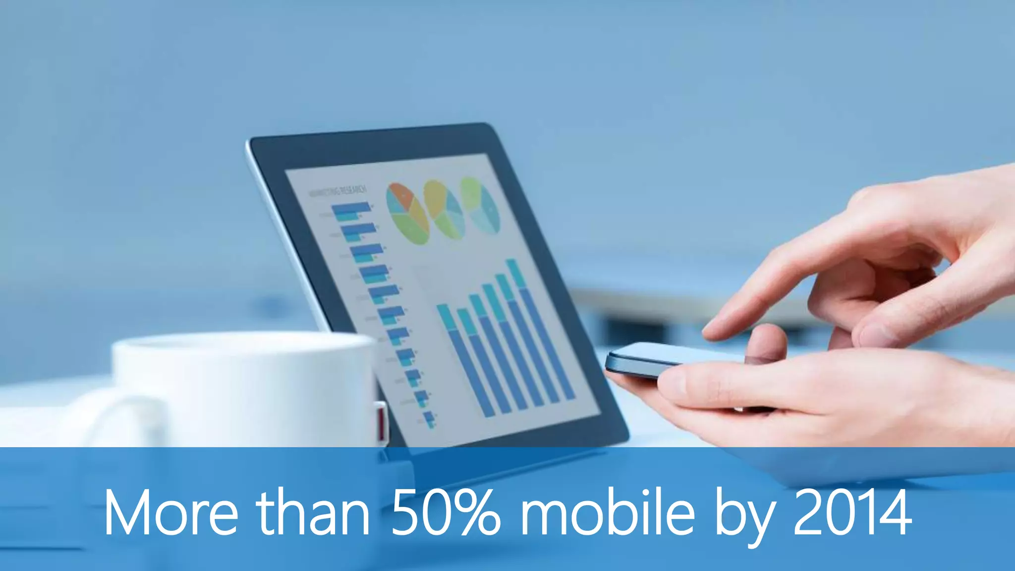 More than 50% mobile by 2014
 