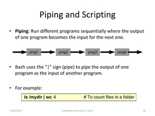 Introduction to linux at Introductory Bioinformatics Workshop | PPTX