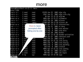 more
More is been
prompted after
listing one by one
 