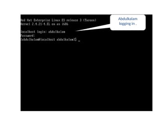 User login
Abdulkalam
logging in .
 