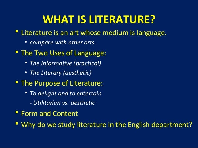 Introduction to literary forms