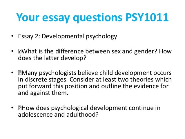 Child psychology essay topics