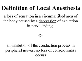INTRODUCTION to LOCAL ANESTHESIA and NEUROPHYSIOLOGY.pptx