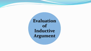 Evaluation
of
Inductive
Argument
 