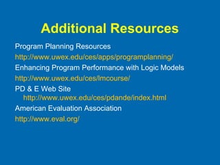 Introduction to logic models | PPT