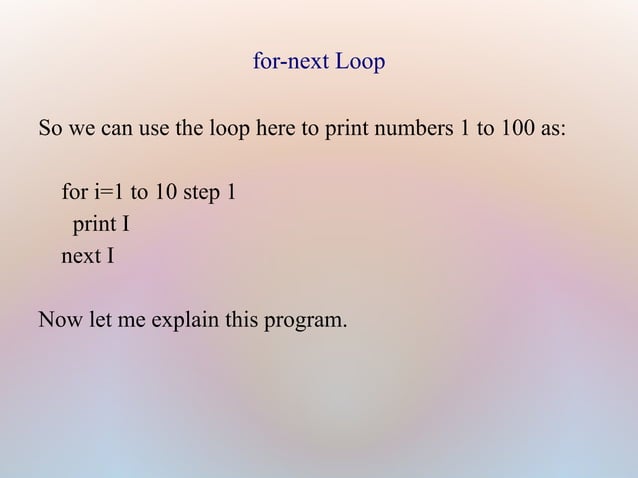 Introduction to loops | PPT