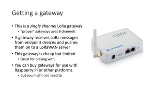 Introduction to LoRa for developers | PPT