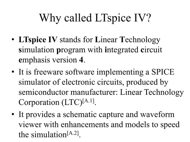 Introduction to l tspice iv | PPTX