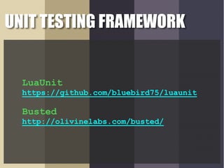 Introduction to lua | PDF