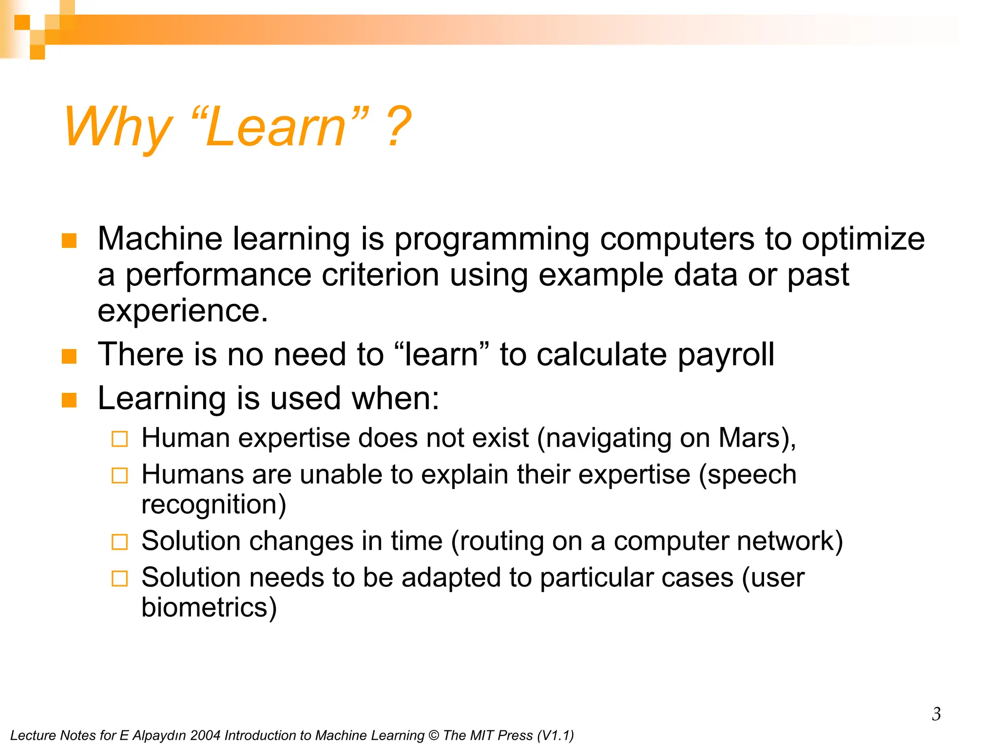 introduction to machine learning cemp.ppt