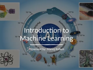 Introduction to Machine Learning basic part | PPTX