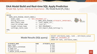 Oaa Model Machine Learning in Autonomous Data Warehouse | PDF