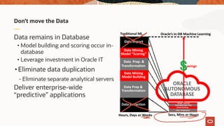 Machine Learning in Autonomous Data Warehouse | PDF