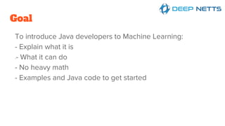 Introduction to Machine Learning for Java Developers | PPT