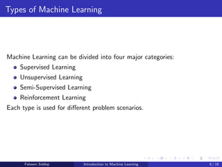 Introduction to Machine Learning Part 2 Introduction to Machine ...