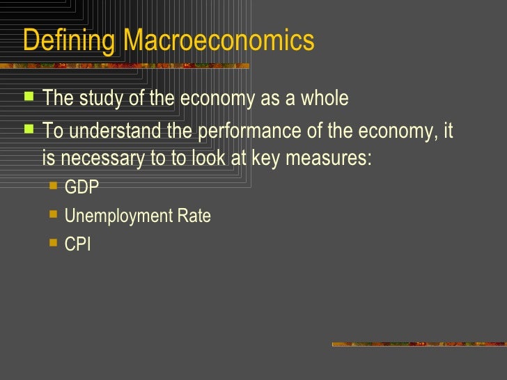 Introduction To Macroeconomics