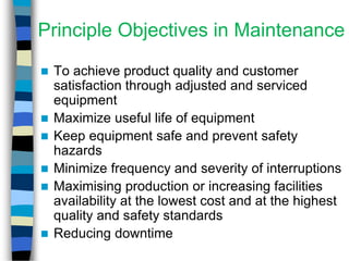 Introduction to maintenance | PDF