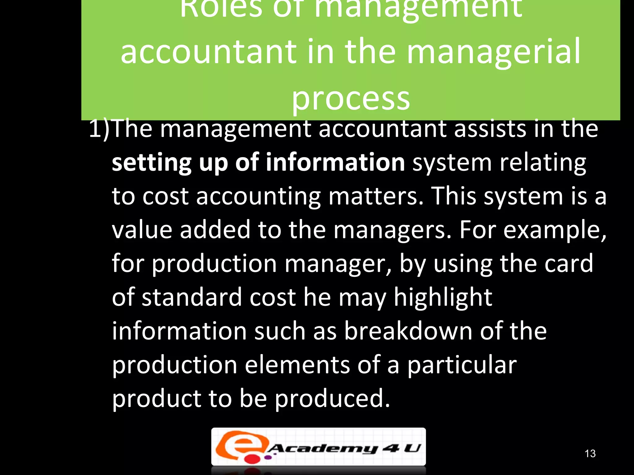 Introduction to managerial accounting | PPT