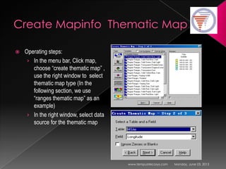 Introduction to mapinfo | PPTX