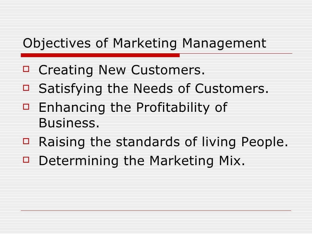 Introduction To Marketing Management