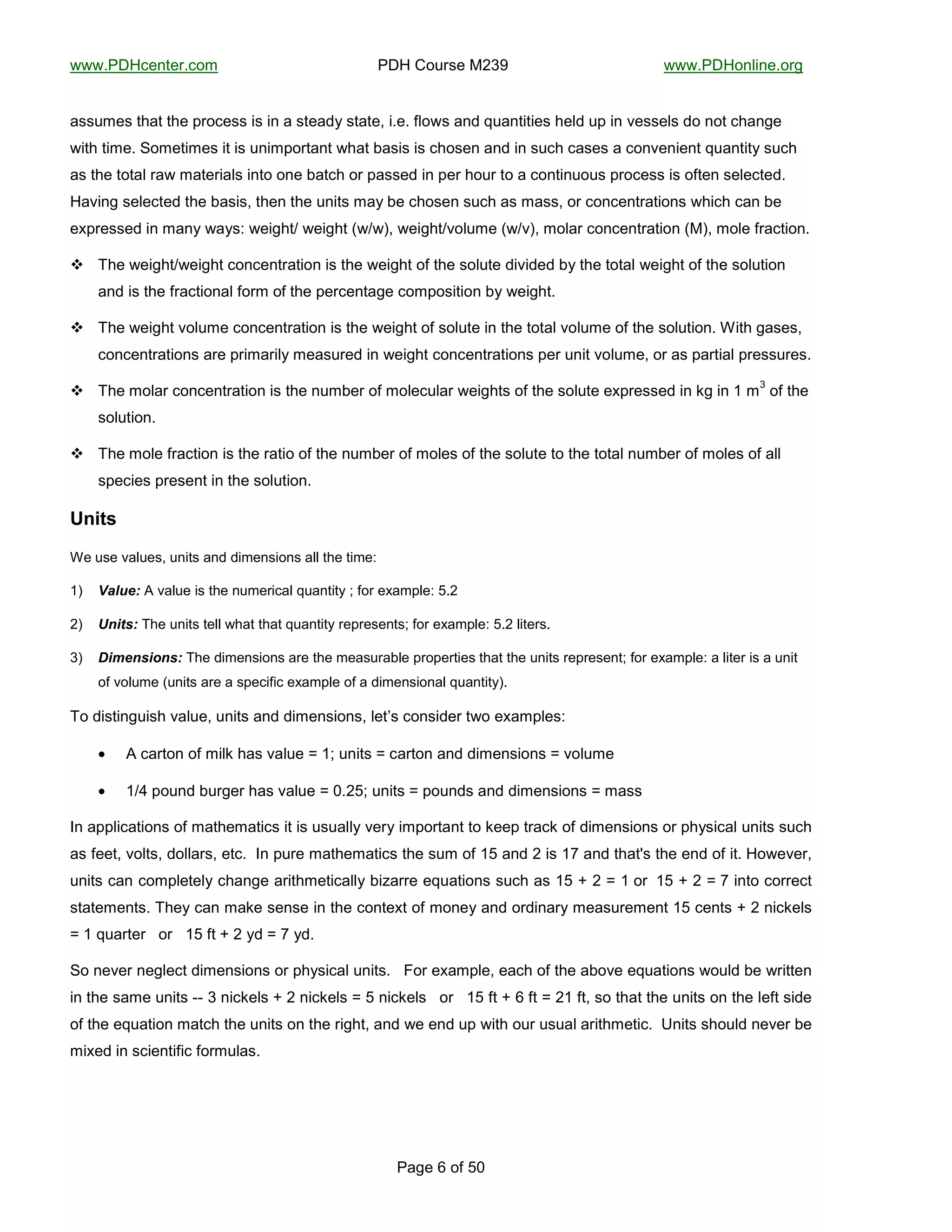 !!!"#$%&'()'*"&+,-------------------------------------#$%-.+/*0'-1234------------------------------------!!!"#$%+(56('"+*7-
--
#87'-f-+:-;<-
800/,'0-)@8)-)@'-A*+&'00-60-6(-8-0)'8?D-0)8)'C-6"'"-:5+!0-8(?-H/8()6)6'0-@'5?-/A-6(-B'00'50-?+-(+)-&@8(7'-
!6)@-)6,'"-N+,')6,'0-6)-60-/(6,A+*)8()-!@8)->8060-60-&@+0'(-8(?-6(-0/&@-&80'0-8-&+(B'(6'()-H/8()6)D-0/&@-
80-)@'-)+)85-*8!-,8)'*6850-6()+-+('->8)&@-+*-A800'?-6(-A'*-@+/*-)+-8-&+()6(/+/0-A*+&'00-60-+:)'(-0'5'&)'?"-
%8B6(7-0'5'&)'?-)@'->8060C-)@'(-)@'-/(6)0-,8D->'-&@+0'(-0/&@-80-,800C-+*-&+(&'()*8)6+(0-!@6&@-&8(->'-
'LA*'00'?-6(-,8(D-!8D0O-!'67@)b-!'67@)-F!b!GC-!'67@)bB+5/,'-F!bBGC-,+58*-&+(&'()*8)6+(-F1GC-,+5'-:*8&)6+("--
#"E@'-!'67@)b!'67@)-&+(&'()*8)6+(-60-)@'-!'67@)-+:-)@'-0+5/)'-?6B6?'?->D-)@'-)+)85-!'67@)-+:-)@'-0+5/)6+(-
8(?-60-)@'-:*8&)6+(85-:+*,-+:-)@'-A'*&'()87'-&+,A+06)6+(->D-!'67@)"--
#"E@'-!'67@)-B+5/,'-&+(&'()*8)6+(-60-)@'-!'67@)-+:-0+5/)'-6(-)@'-)+)85-B+5/,'-+:-)@'-0+5/)6+("-V6)@-780'0C-
&+(&'()*8)6+(0-8*'-A*6,8*65D-,'80/*'?-6(-!'67@)-&+(&'()*8)6+(0-A'*-/(6)-B+5/,'C-+*-80-A8*)685-A*'00/*'0"-
#"E@'-,+58*-&+(&'()*8)6+(-60-)@'-(/,>'*-+:-,+5'&/58*-!'67@)0-+:-)@'-0+5/)'-'LA*'00'?-6(-M7-6(-9-,
3
-+:-)@'-
0+5/)6+("--
#"E@'-,+5'-:*8&)6+(-60-)@'-*8)6+-+:-)@'-(/,>'*-+:-,+5'0-+:-)@'-0+5/)'-)+-)@'-)+)85-(/,>'*-+:-,+5'0-+:-855-
0A'&6'0-A*'0'()-6(-)@'-0+5/)6+("--
J")#4*
V'-/0'-B85/'0C-/(6)0-8(?-?6,'(06+(0-855-)@'-)6,'O-
9G- !"#$%&-=-B85/'-60-)@'-(/,'*6&85-H/8()6)D-c-:+*-'L8,A5'O-;"2-
2G- '()*+&-E@'-/(6)0-)'55-!@8)-)@8)-H/8()6)D-*'A*'0'()0c-:+*-'L8,A5'O-;"2-56)'*0"-
3G- ,)-%(+).(+&-E@'-?6,'(06+(0-8*'-)@'-,'80/*8>5'-A*+A'*)6'0-)@8)-)@'-/(6)0-*'A*'0'()c-:+*-'L8,A5'O-8-56)'*-60-8-/(6)-
+:-B+5/,'-F/(6)0-8*'-8-0A'&6:6&-'L8,A5'-+:-8-?6,'(06+(85-H/8()6)DG"--
E+-?60)6(7/60@-B85/'C-/(6)0-8(?-?6,'(06+(0C-5')Z0-&+(06?'*-)!+-'L8,A5'0O-
• =-&8*)+(-+:-,65M-@80-B85/'-P-9c-/(6)0-P-&8*)+(-8(?-?6,'(06+(0-P-B+5/,'--
• 9b`-A+/(?->/*7'*-@80-B85/'-P-<"2;c-/(6)0-P-A+/(?0-8(?-?6,'(06+(0-P-,800-
I(-8AA56&8)6+(0-+:-,8)@',8)6&0-6)-60-/0/855D-B'*D-6,A+*)8()-)+-M''A-)*8&M-+:-?6,'(06+(0-+*-A@D06&85-/(6)0-0/&@-
80-:'')C-B+5)0C-?+558*0C-')&"--I(-A/*'-,8)@',8)6&0-)@'-0/,-+:-9;-8(?-2-60-9g-8(?-)@8)h0-)@'-'(?-+:-6)"-%+!'B'*C-
/(6)0-&8(-&+,A5')'5D-&@8(7'-8*6)@,')6&855D->6e8**'-'H/8)6+(0-0/&@-80-9;-S-2-P-9-+*--9;-S-2-P-g-6()+-&+**'&)-
0)8)','()0"-E@'D-&8(-,8M'-0'(0'-6(-)@'-&+()'L)-+:-,+('D-8(?-+*?6(8*D-,'80/*','()-9;-&'()0-S-2-(6&M'50-
P-9-H/8*)'*---+*---9;-:)-S-2-D?-P-g-D?"-
N+-('B'*-('75'&)-?6,'(06+(0-+*-A@D06&85-/(6)0"---K+*-'L8,A5'C-'8&@-+:-)@'-8>+B'-'H/8)6+(0-!+/5?->'-!*6))'(-
6(-)@'-08,'-/(6)0-[[-3-(6&M'50-S-2-(6&M'50-P-;-(6&M'50---+*---9;-:)-S-f-:)-P-29-:)C-0+-)@8)-)@'-/(6)0-+(-)@'-5':)-06?'-
+:-)@'-'H/8)6+(-,8)&@-)@'-/(6)0-+(-)@'-*67@)C-8(?-!'-'(?-/A-!6)@-+/*-/0/85-8*6)@,')6&"--](6)0-0@+/5?-('B'*->'-
,6L'?-6(-0&6'()6:6&-:+*,/580"---
 