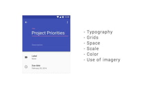 Introduction to material design