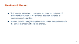 Moving Shadow Disign Introduction to material design | PPTX