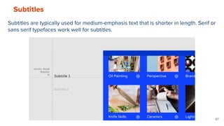 Subtitle Design Principles Introduction to material design | PPTX