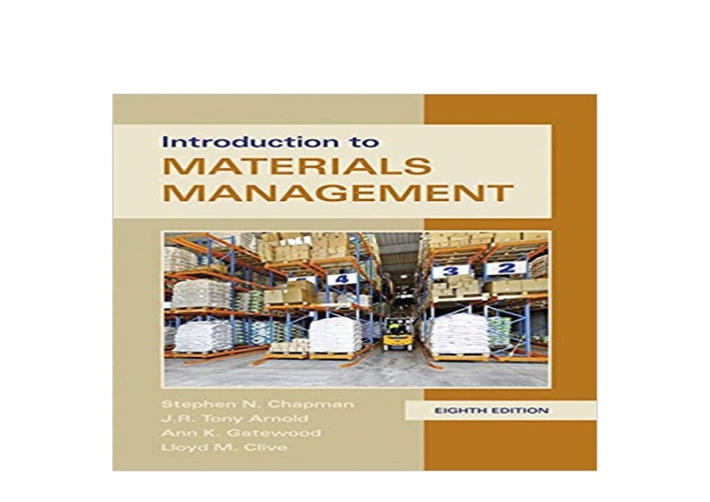 Introduction To Materials Management 8th Edition Pdf Download