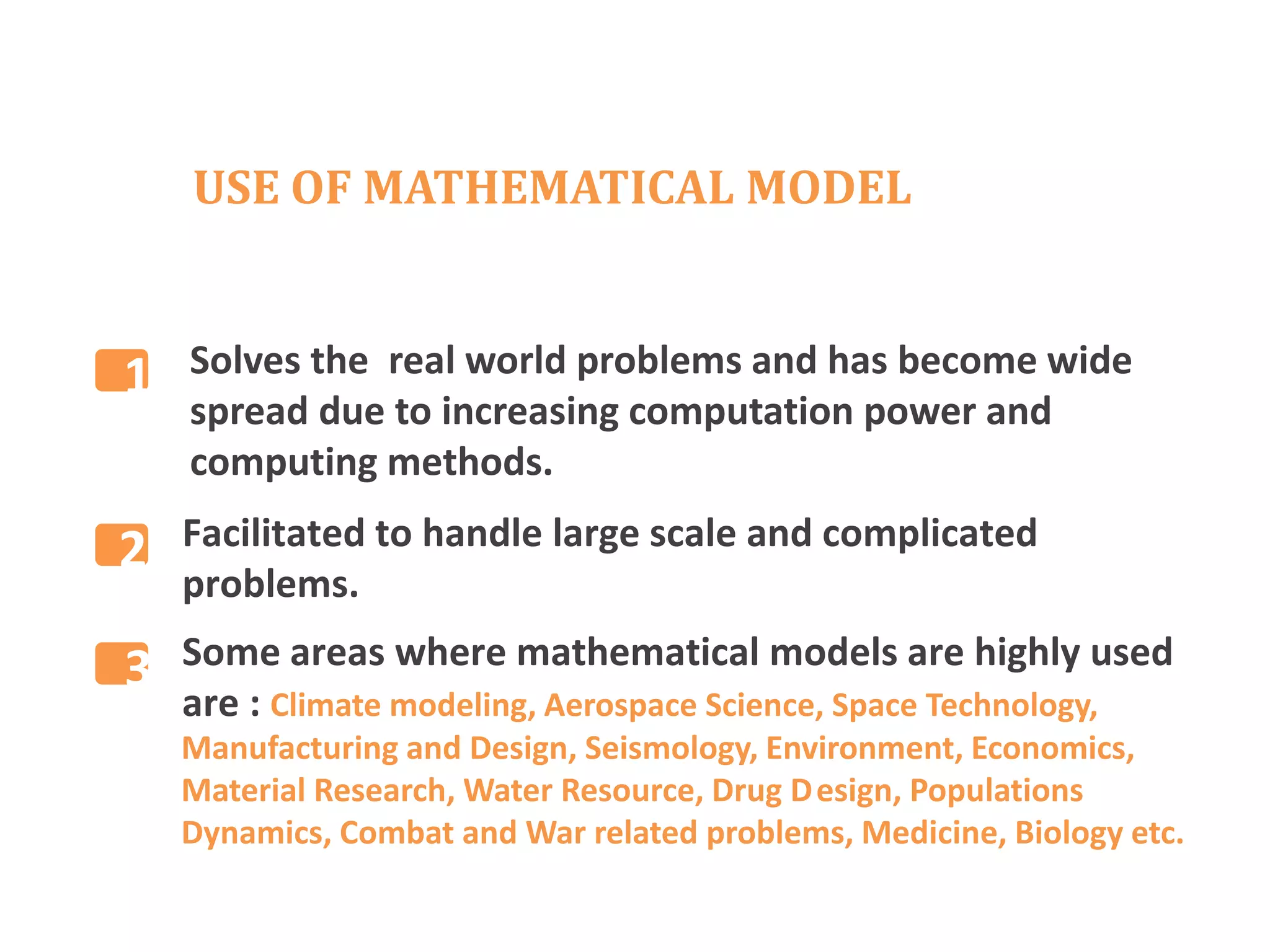 Introduction to mathematical modelling | PPTX