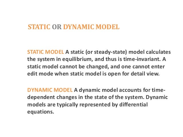 static model