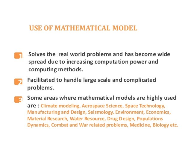 Research paper mathematical modeling