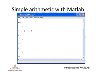 Introduction to matlab | PPT
