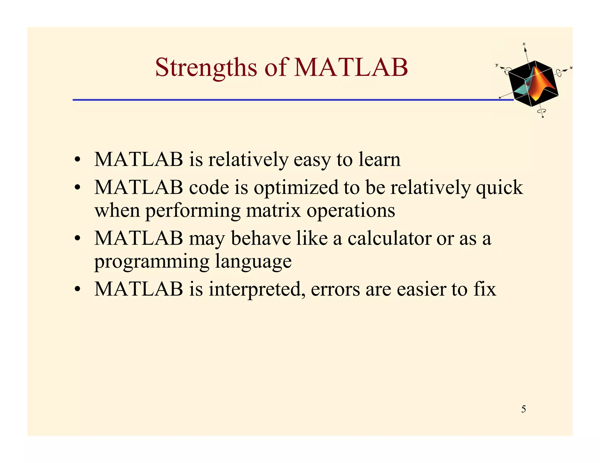 Introduction to matlab | PPT